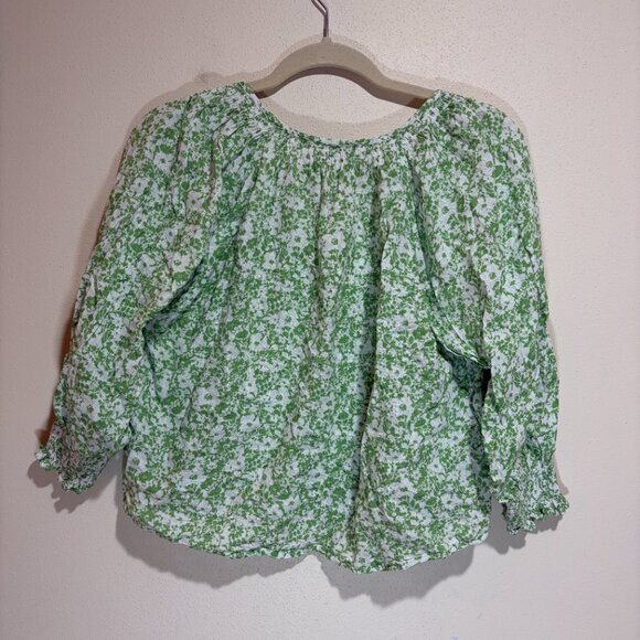 Rails Mariah Blouse Top Green Texture Floral - Picture 7 of 11
